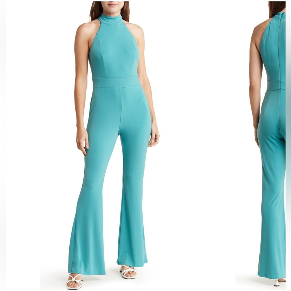 DISCO Babe 🪩Brand New High Neck - Donna Morgan Jumpsuit